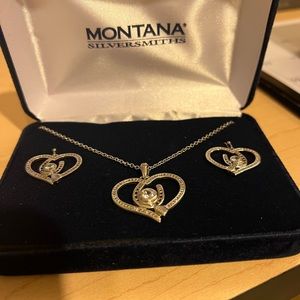 Montana Silversmiths necklace and earrings set
